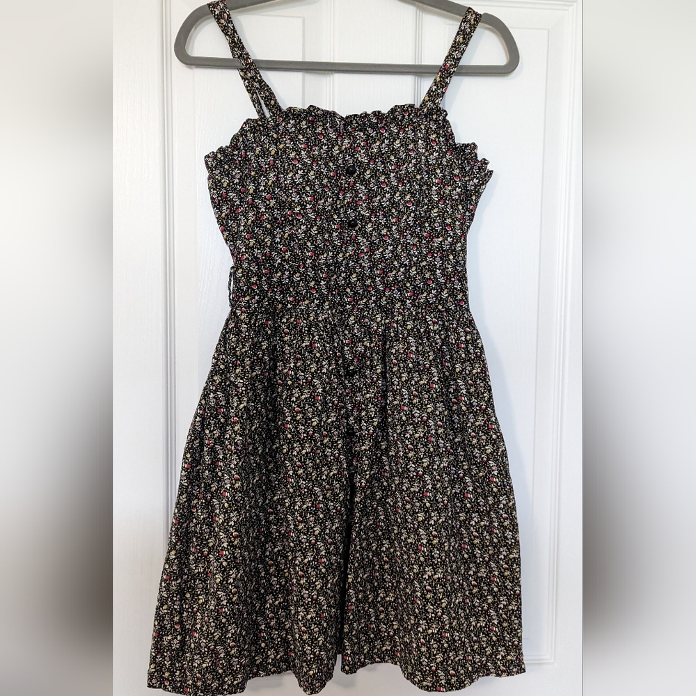 Ditsy Floral Papaya Mini Dress | Size Medium